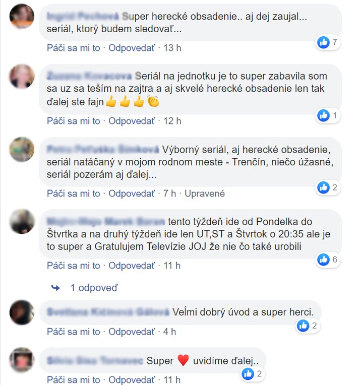 Nový život a reakcie na Facebooku po štarte